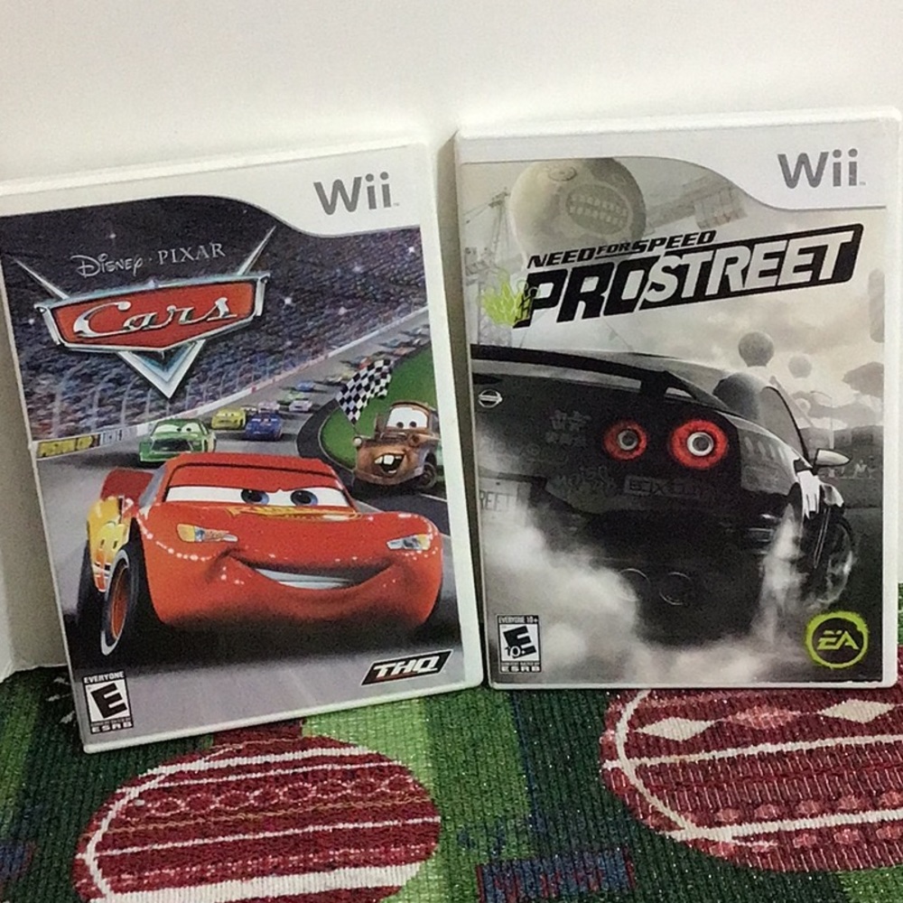 Wii Games, Need For Speed Pro Street, Disney Pixar Cars
